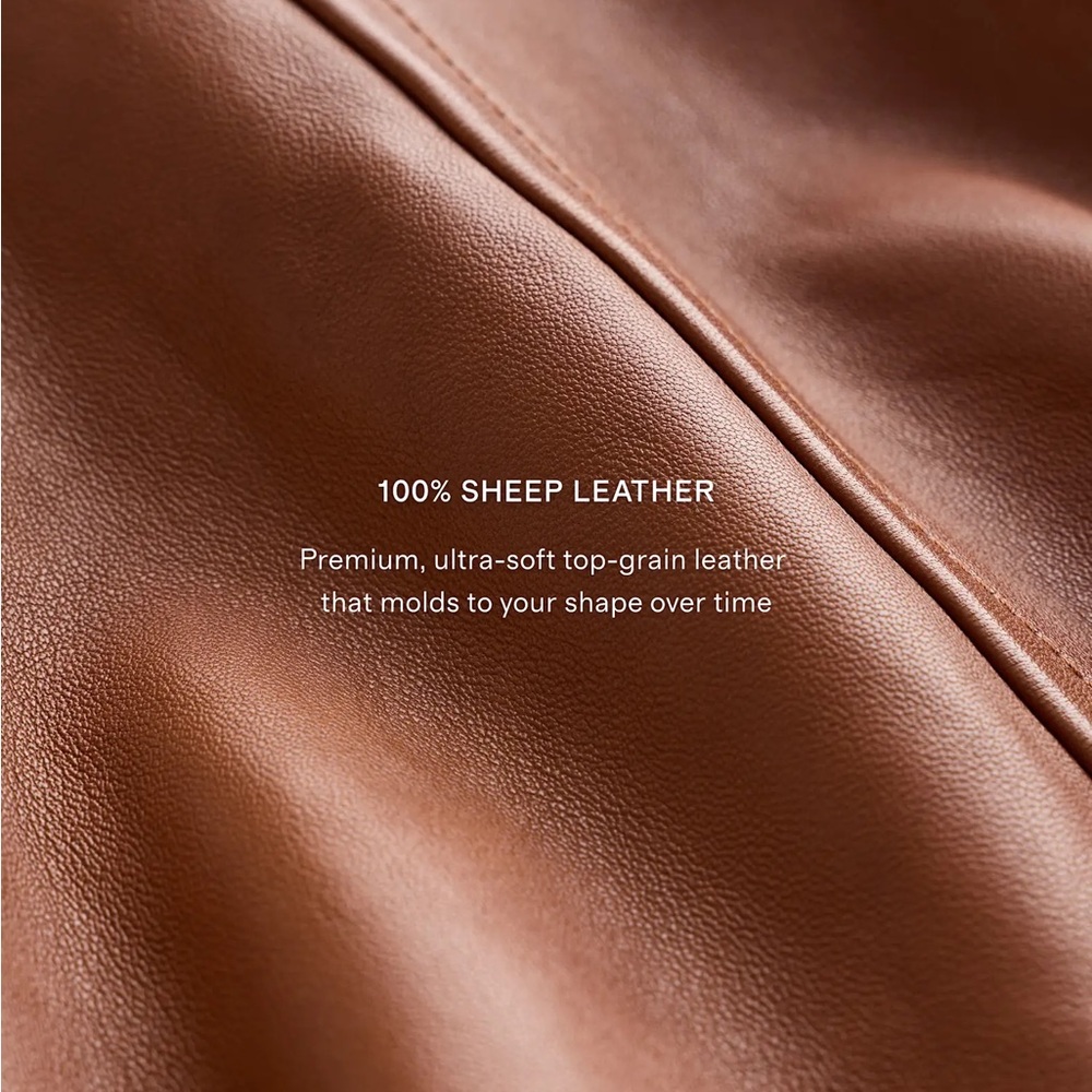 Quince Leather Stand Collar Jacket for Women - Picture 3 of 8